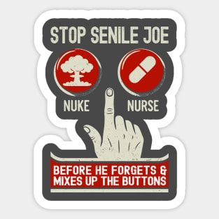 2024 Presidential Satire Tee - Election Year with a Humorous Twist Sticker